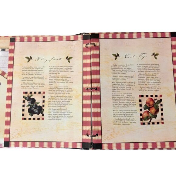 New Seasons Deluxe Recipe Binder 2003 Fruit Hardcover New Not Sealed 50 Pages - Picture 9 of 12